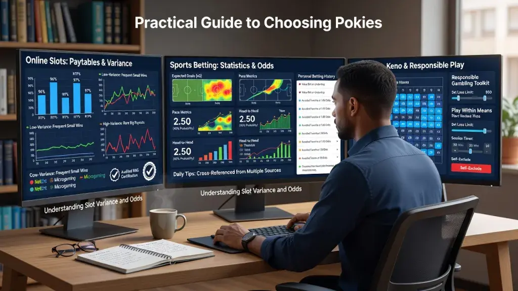 A Practical Guide to Choosing Pokies, Reading Betting Statistics, Understanding Slot Variance and Odds, Playing Keno, and Gambling Responsibly